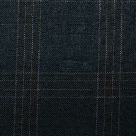 [HẾT HÀNG] D593/1 Vercelli CX - Vải Suit 95% Wool - Xanh Dương Caro